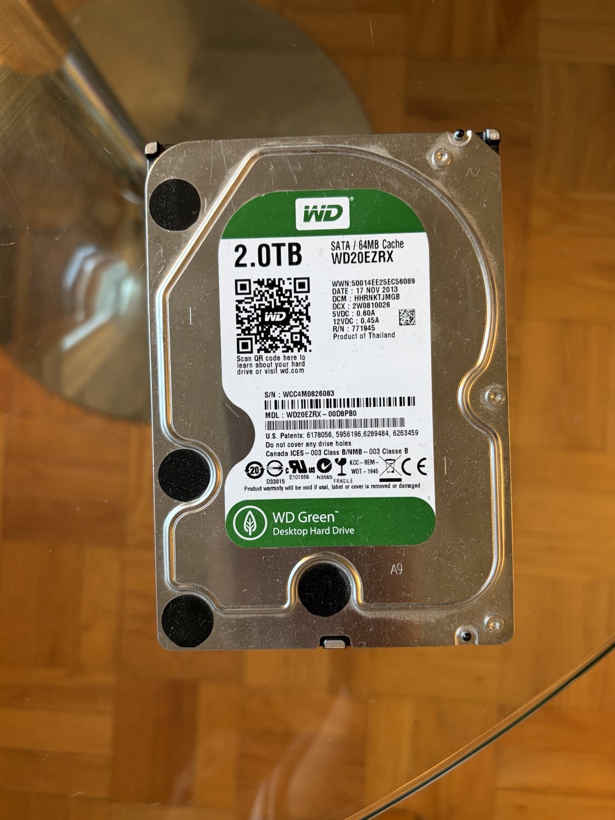 Western Digital Caviar Green 2TB Internal 3.5" (WD20EZRX) HDD