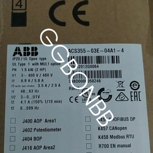 New ABB ACS355-03E-04A1-4 Inverter ACS35503E04A14 FedEx or DHL or UPS