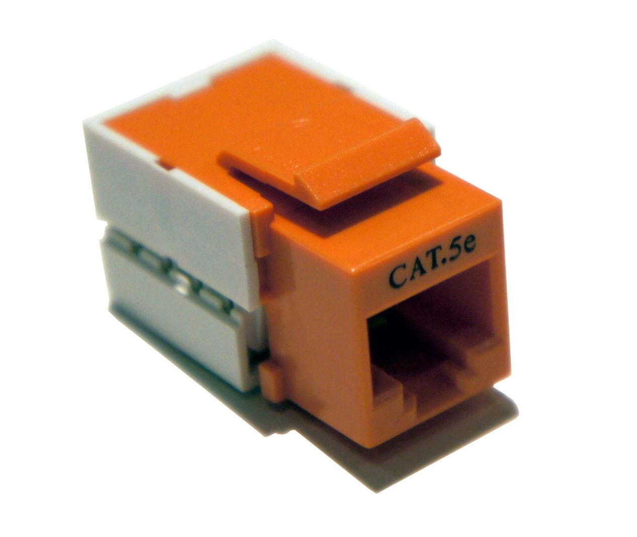 CAT.5e Cat 5 e Cat5e Orange Keystone Data Jack 568B / 568A Internet Ethernet