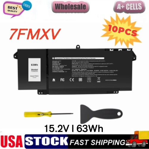 ✅10PCS 7FMXV Battery For Dell Latitude 5320 7320 7420 7520 Series 9JM71 1PP63