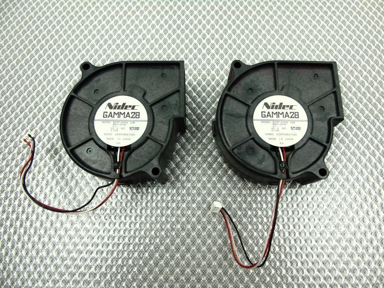 Lot 0f 2 - HP CP3525 CM3530fs CLJ Printer Cooling Fan - RK2-2418, D07F-24SG