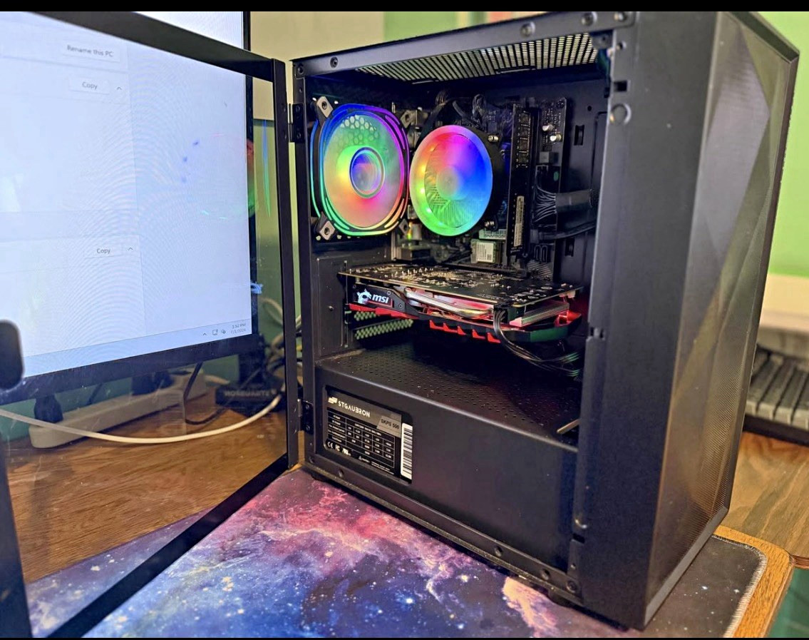 Custom/Whitebox Gaming Tower PC i5-8600 16GB GTX 1050 Ti 512GB SSD Win11