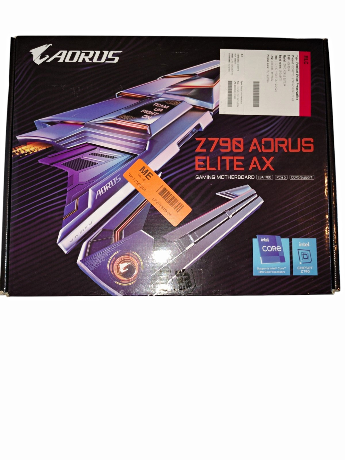 GIGABYTE Z790 AORUS ELITE AX LGA 1700 Intel ATX DDR5 M.2 PCIe