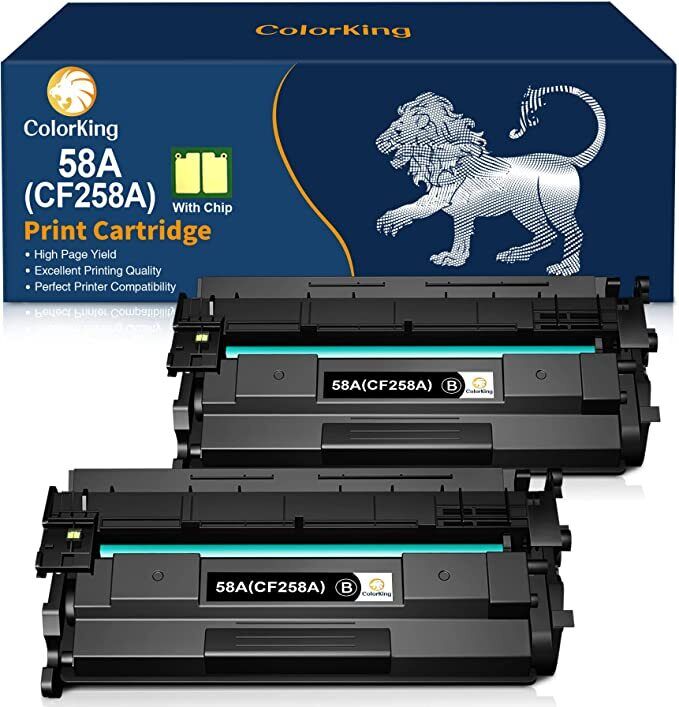 2 Pack CF258A With ChipToner Cartridge compatible for HP LaserJet M428dw M428fdw