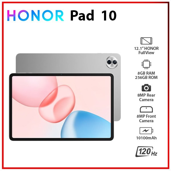 (WiFi+5G) HONOR Pad 10 5G 8GB+256GB GREY Octa Core Bluetooth Android PC Tablet