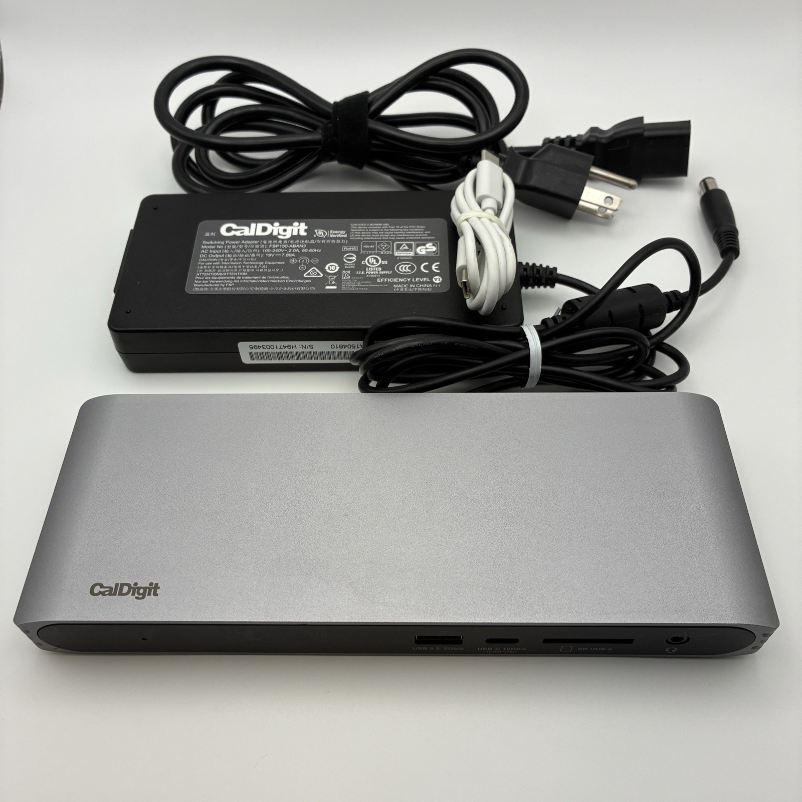 CalDigit USB-C Pro Dock Docking Station US07-SG-AMZ Power Supply USBC Data Cable