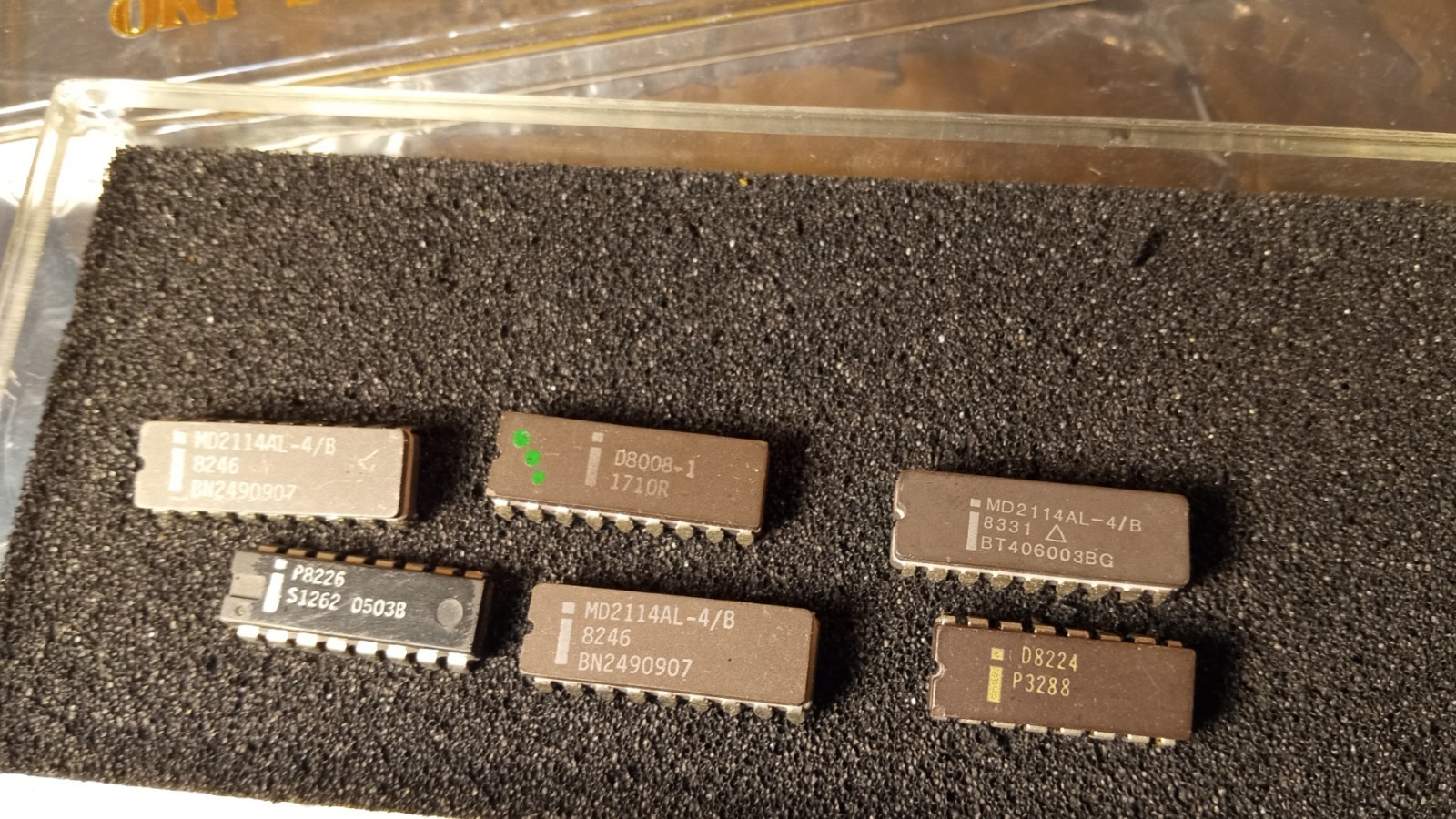 Early 1979 Intel D8008-1 CPU 1ST 8 Bit Processor & Memory & D8224 for 8080A NOS