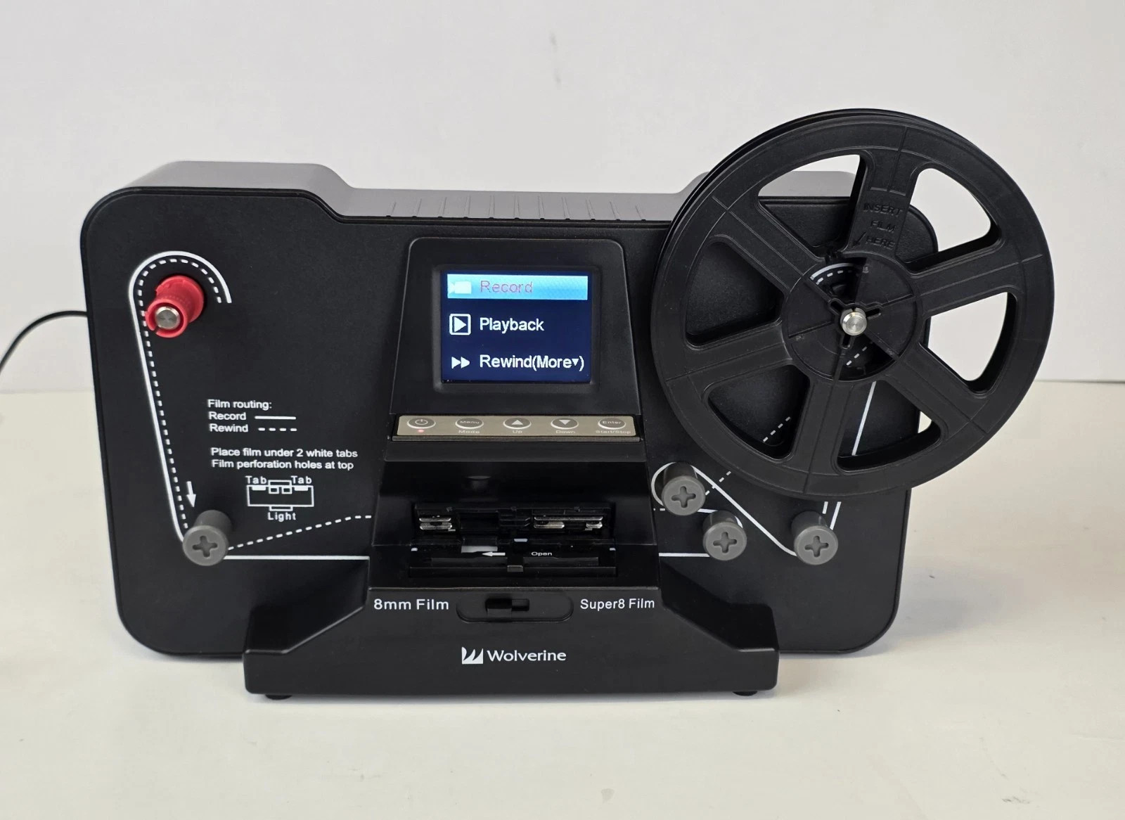 Wolverine Film2Digital MovieMaker 8mm and Super 8 Film Scanner Digitizer WORKING