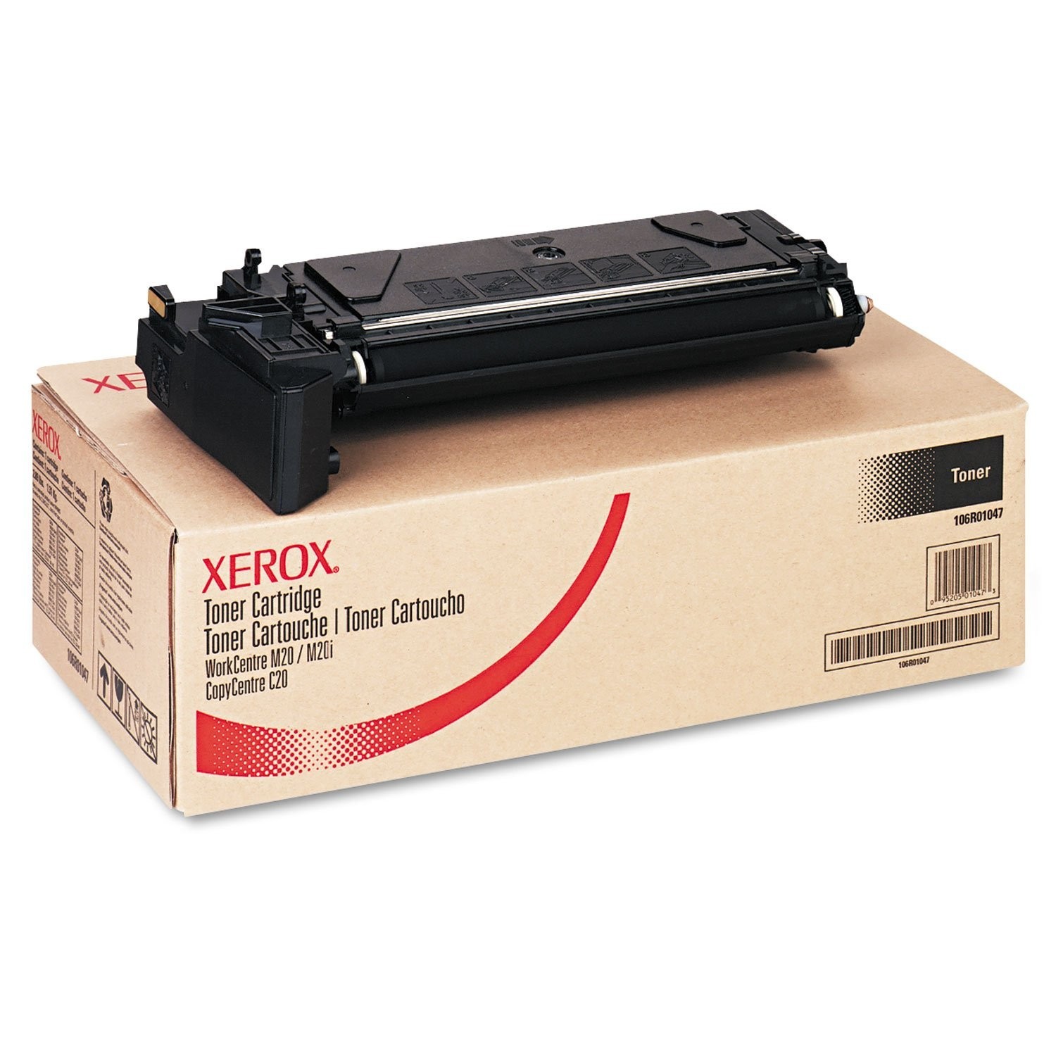 Lot of 2 Xerox 106R01047 Black Toner WorkCentre M20 M20i CopyCentre NOB