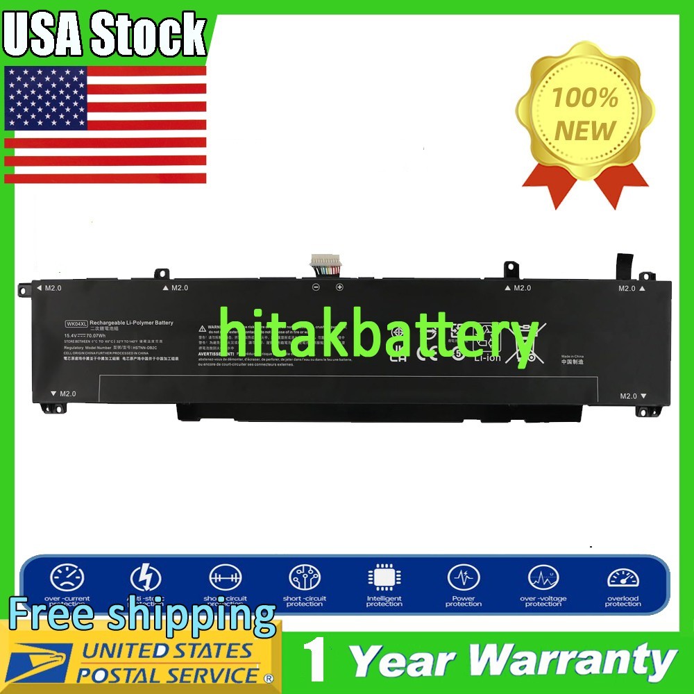 Battery for HP Victus 15-fa0000 16-d0000 16-e0000 16-s0000 HSTNN-0B2C WK04XL USA