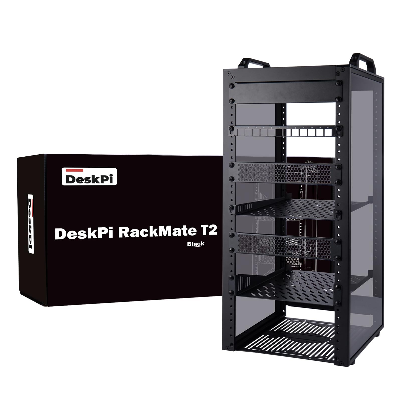 GeeekPi 12U Network Rack, 10 inch Mini Server Rack for Network, Servers, Audi...