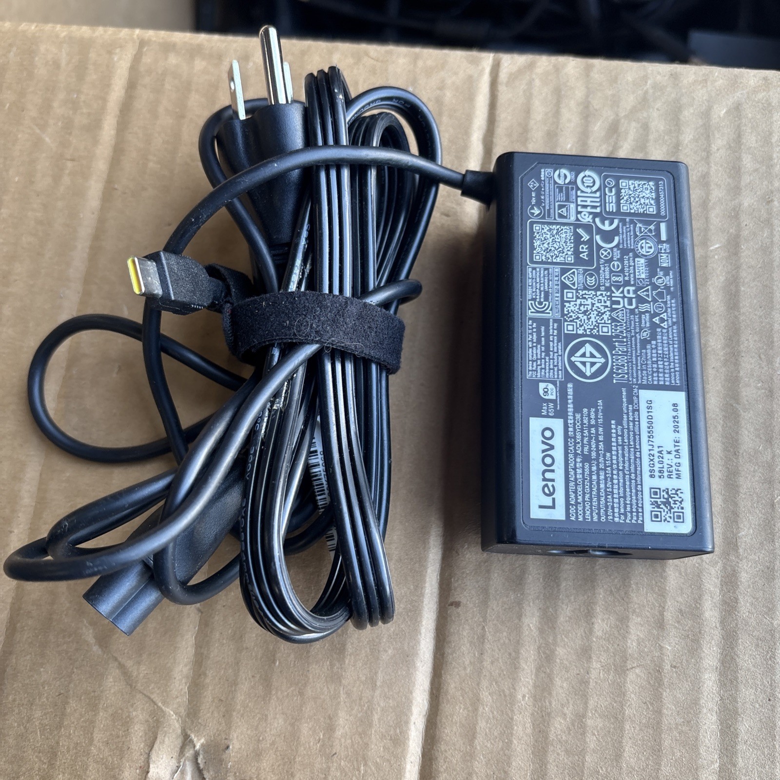 Lot Of 10x Genuine 65W USB C Type C Adapter Charger Lenovo With Cables