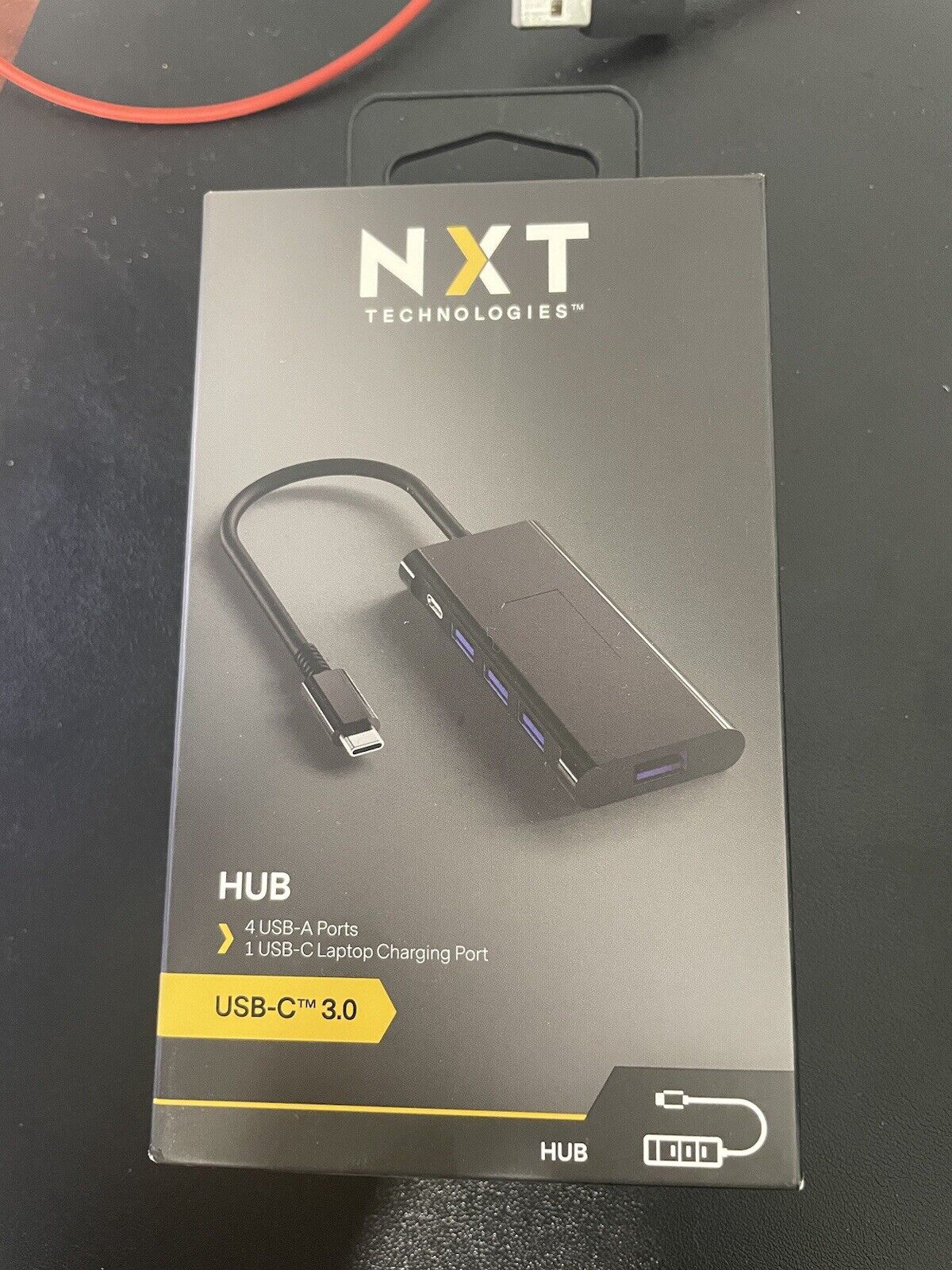 NXT Technologies 4-Port USB-C 3.0 Hub Black (NX60398)