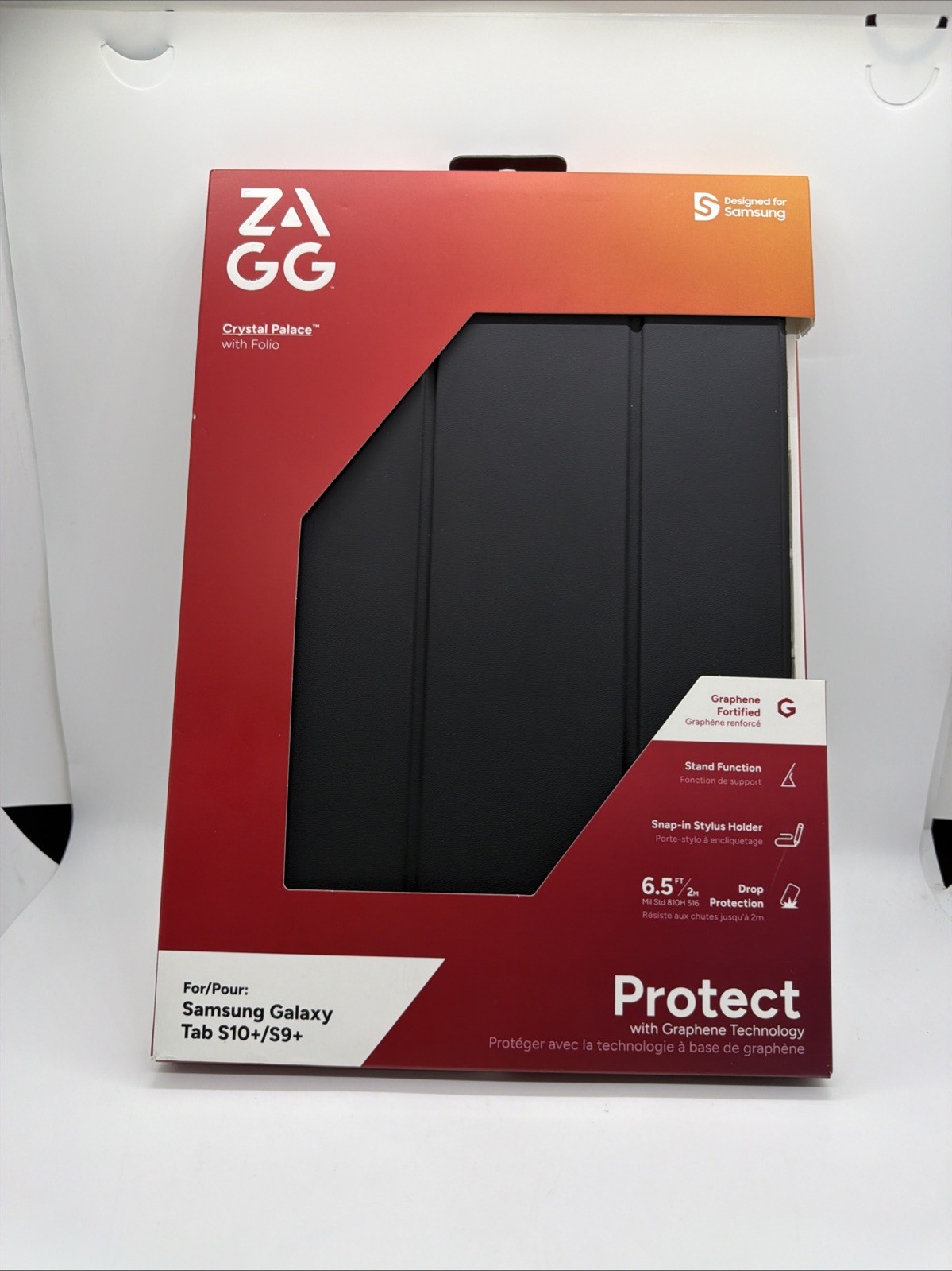 ZAGG Crystal Palace Folio Case for Samsung Galaxy Tab S10 Ultra & S10+ / S9+