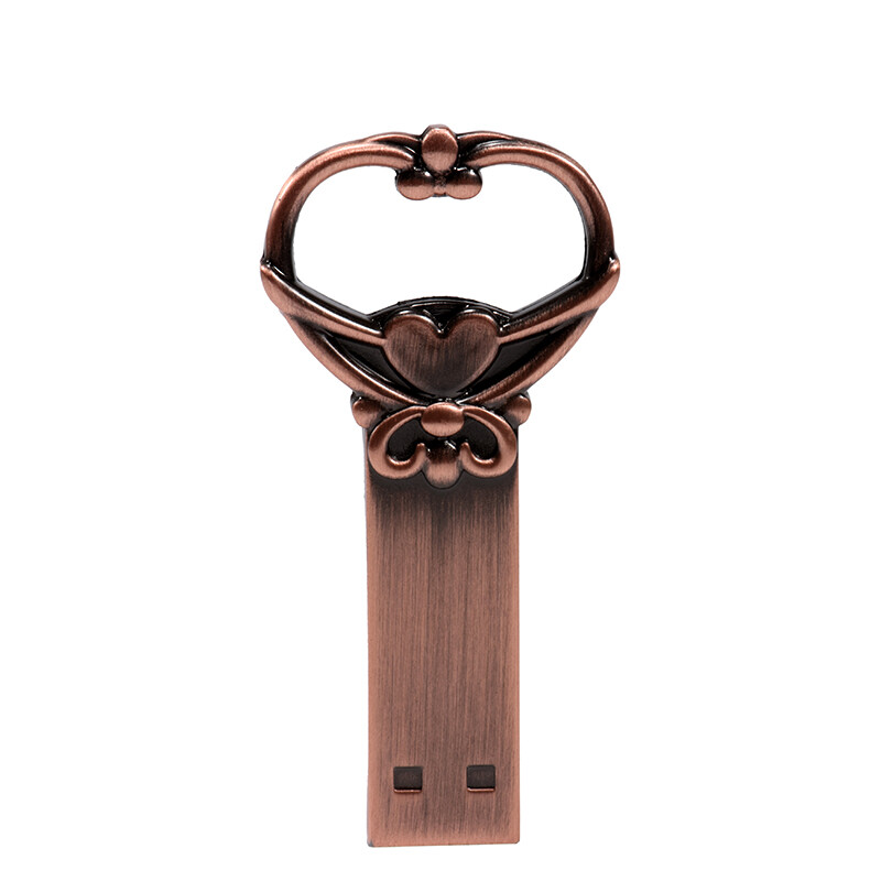 Metal key USB Flash Drive 64GB Free Logo Real Capacity Pen Drive Thumb U Disk 8G