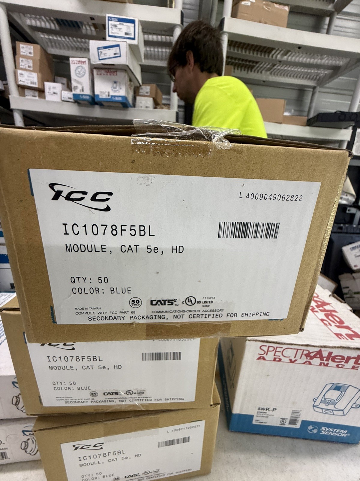 ICC IC1078E5BL Module Cat5E, pack of 50
