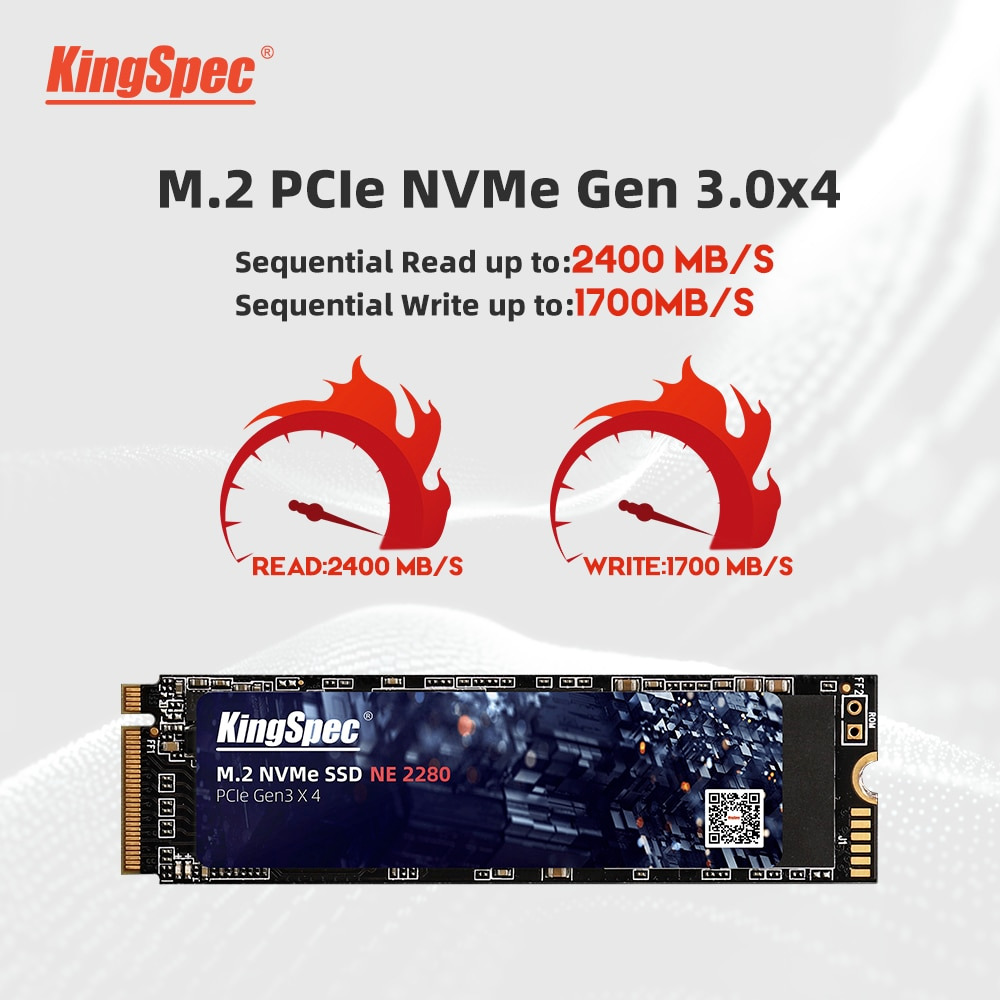KingSpec M.2 SSD 1TB hard Drive M.2 ssd up to 2400 MB/s NVME PCIE