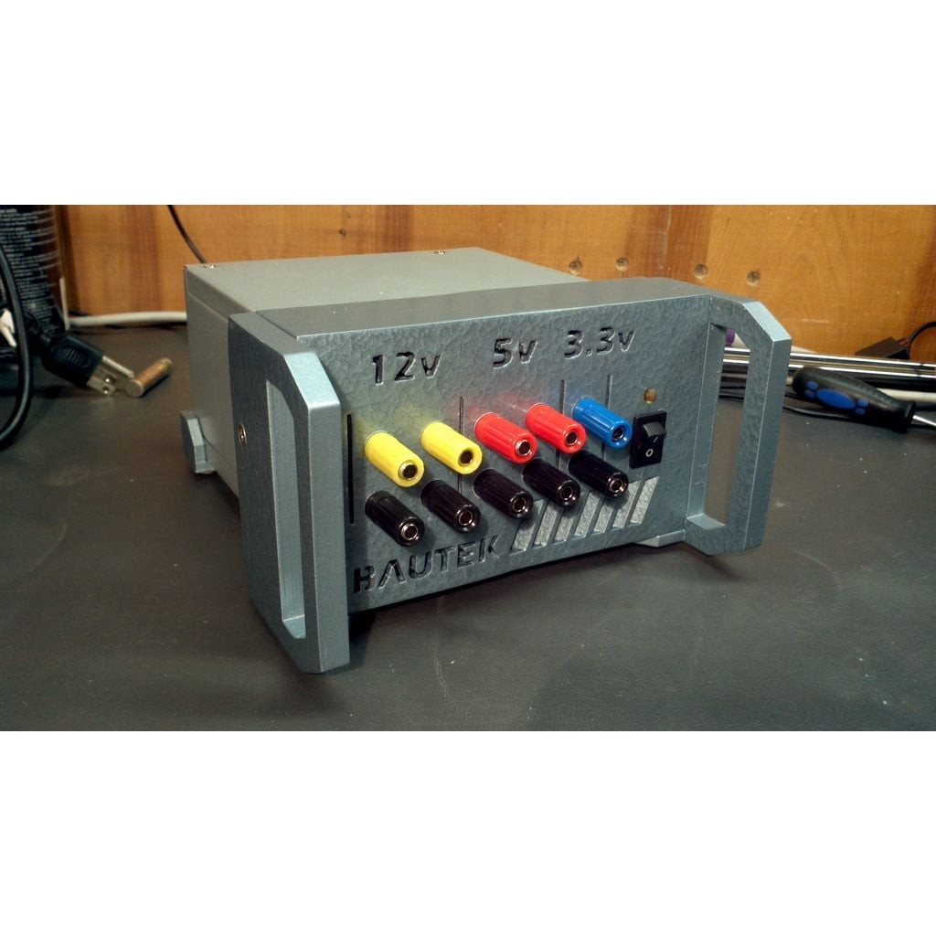 BauTek ATX-based Bench Power Supply 3D-Printed
