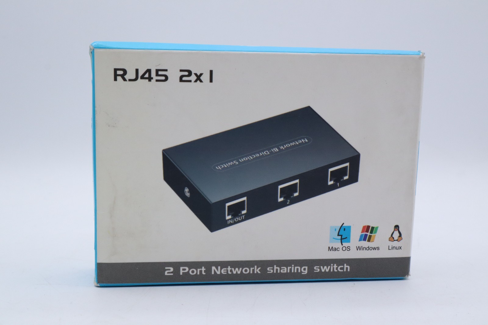  RJ45 Network Switch Selector 2x1 Ethernet RJ45 Network Switch Splitter Selector
