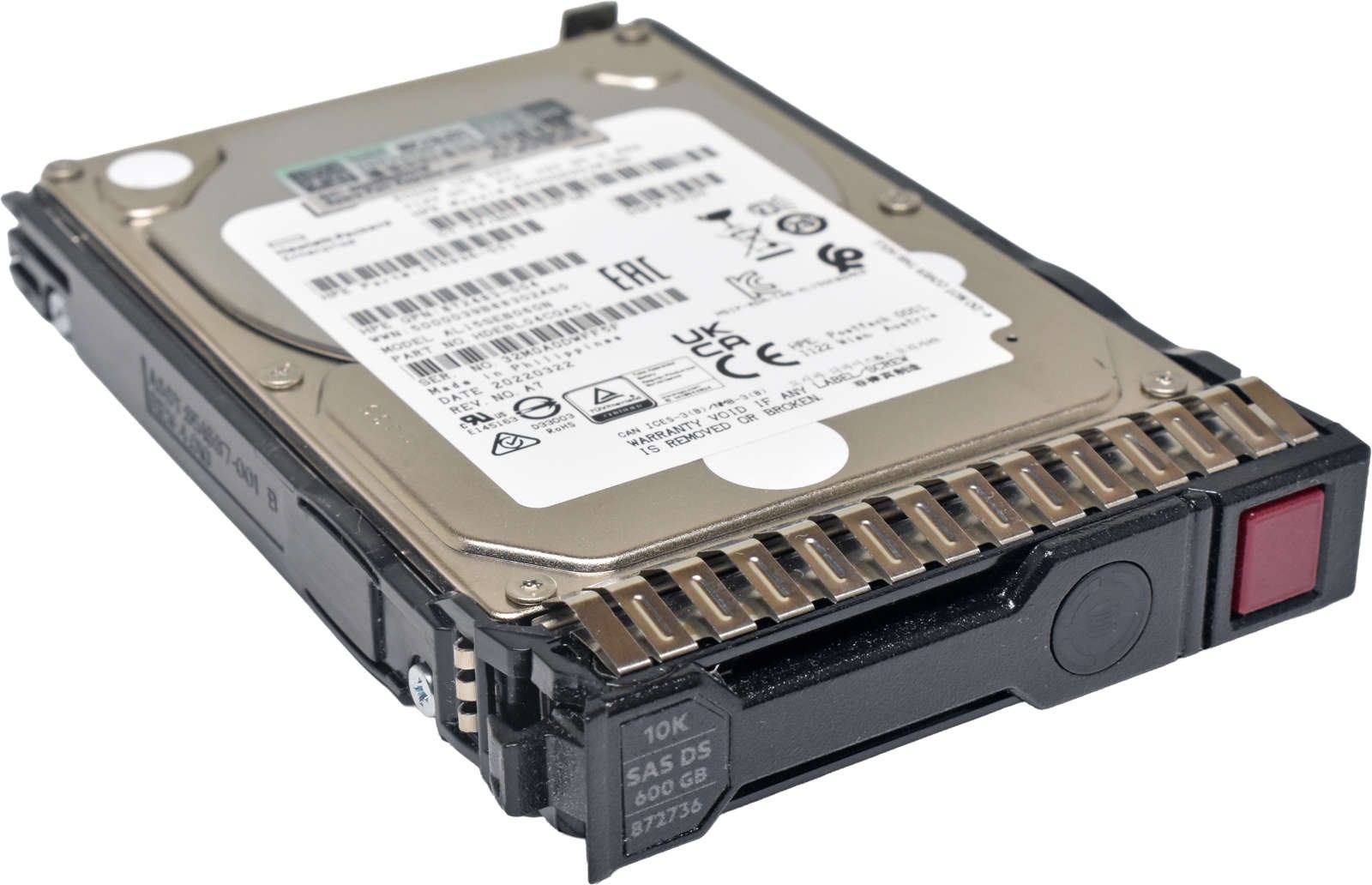 HP Toshiba 600GB 2.5" 10K 12G SAS HDD AL15SEB060N 872736-001 +Caddy