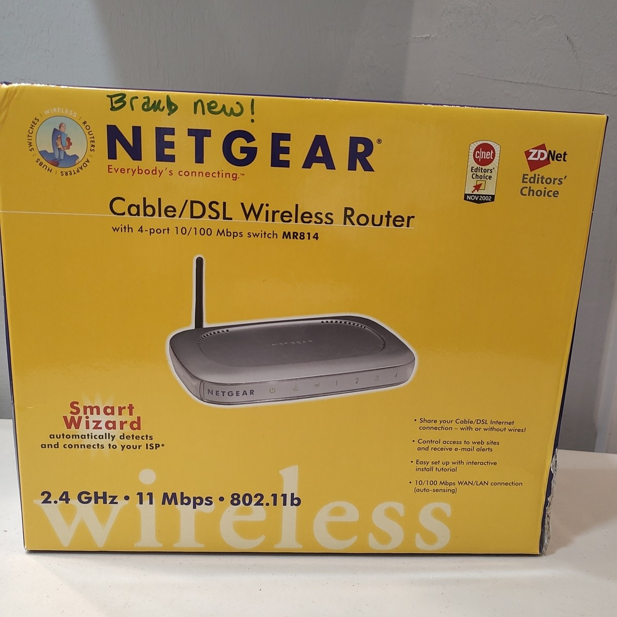 Netgear MR814 V2 11 Mbps 4-Port 10/100 Wireless B Router