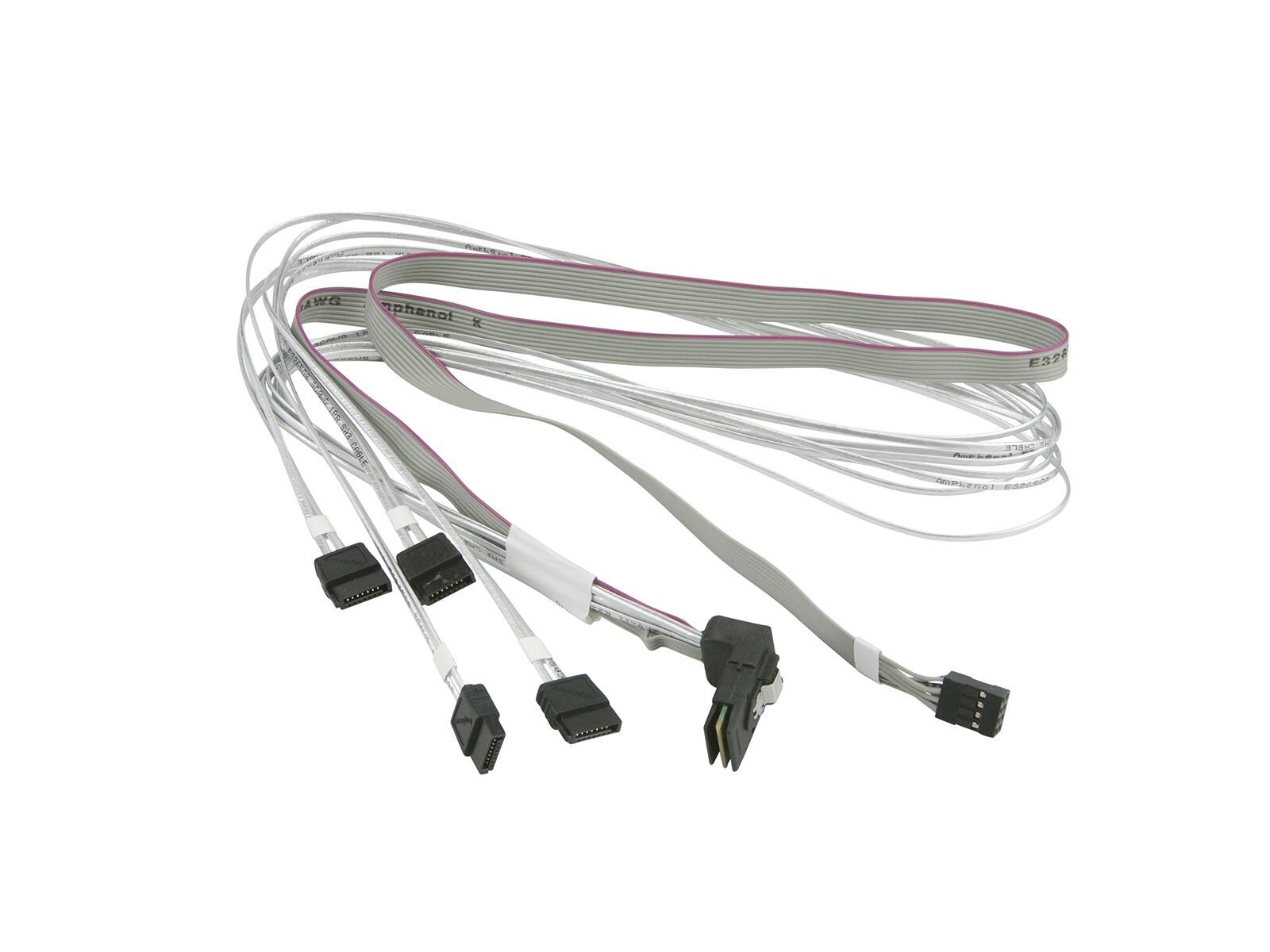 Supermicro CBL-SAST-0659 Internal Right Angle MiniSAS to 4 SATA Cable NEW