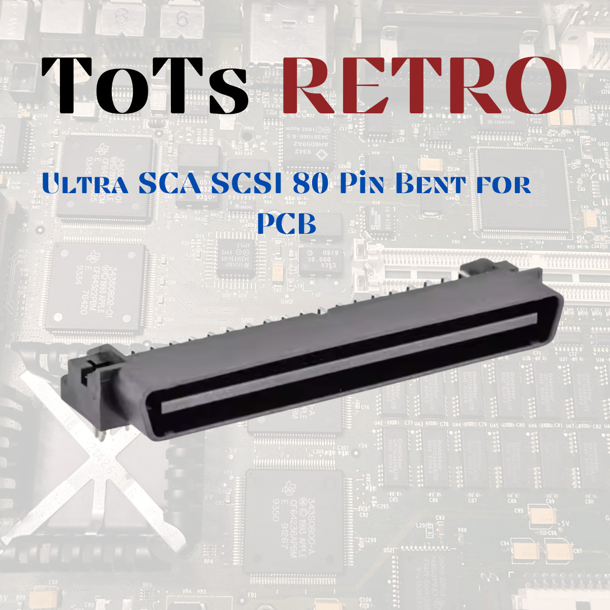 Ultra Wide SCA 80-pin 90° Connector SCSI, Macintosh, PC