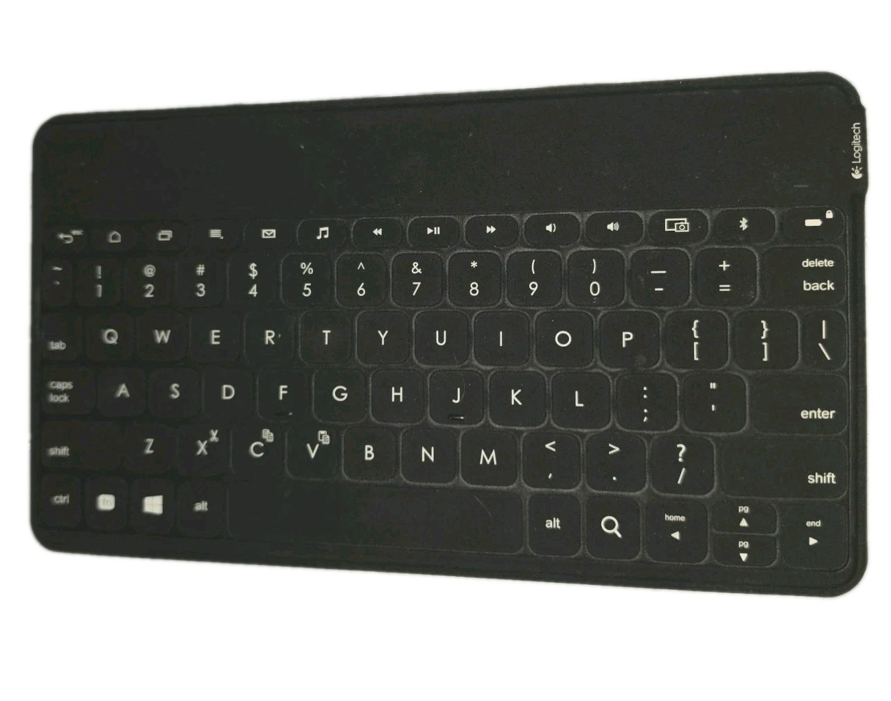 Logitech Logi Y-R0052 Keys-to-Go Portable Wireless Keyboard Has Writing On Back