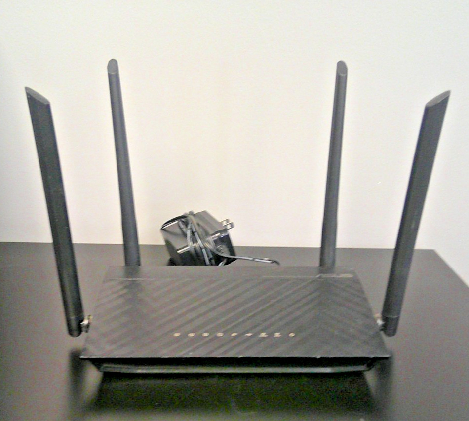 FCC Compliant ASUS RT-AC 1200 WiFi Router, with Power Cord Included, Black