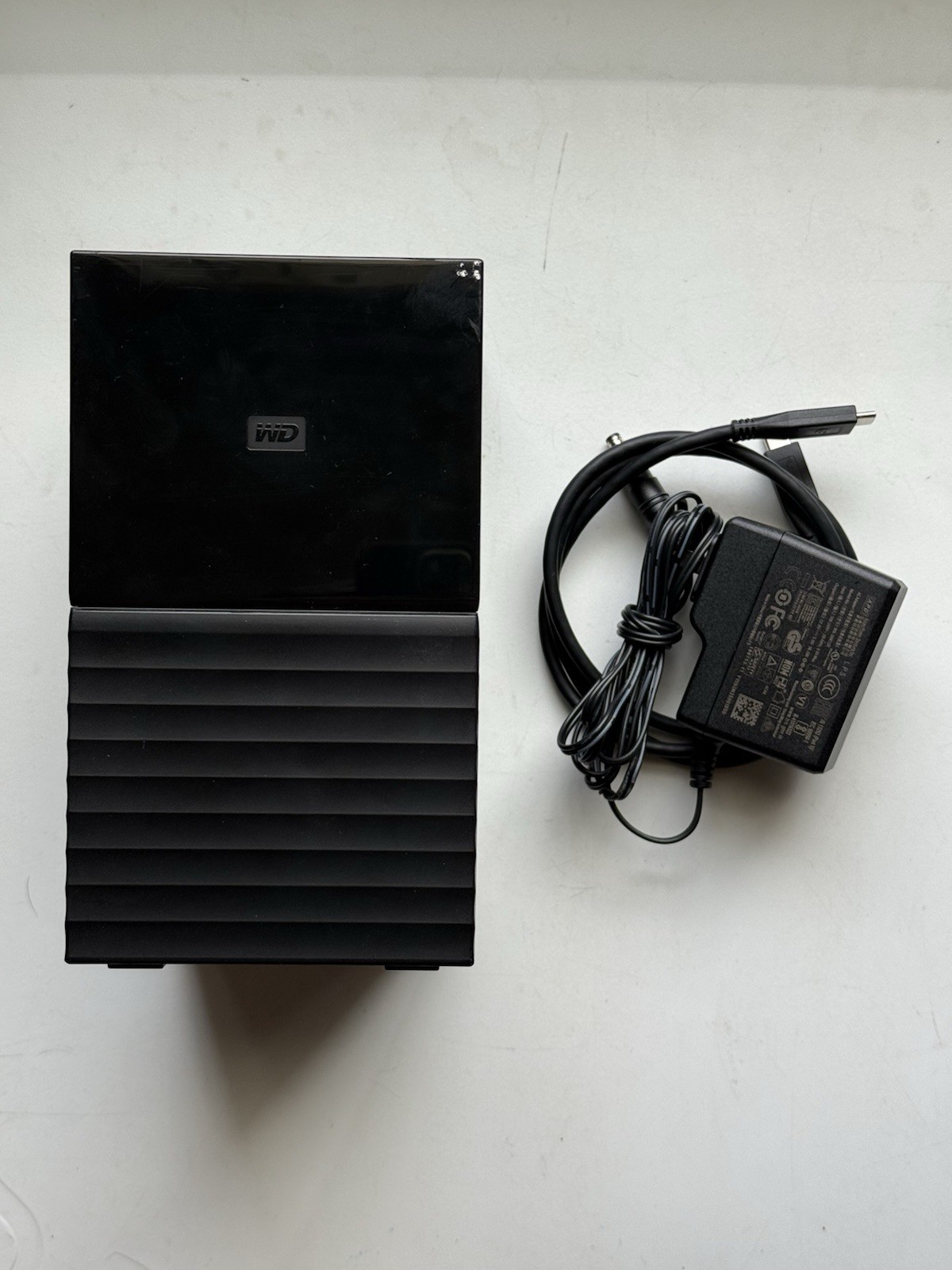 12 TB Western Digital WD My Book Duo USB 3.0 Black w/ Power Adapter and USB-C