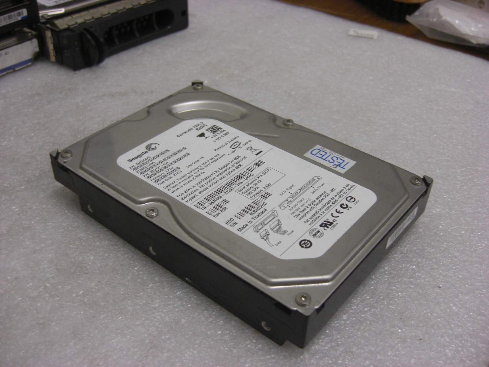 Seagate Dell 0kn408 st3808110as SATA hard drive TESTED
