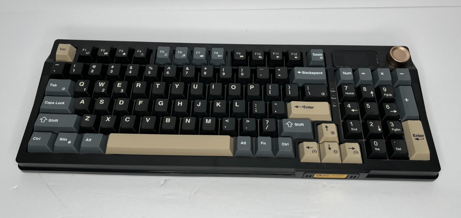 RedThunder K95 Wrls Mechanical KB, TFT Screen & Knob, Tri-Mode BT5.0/2.4GHz/USB