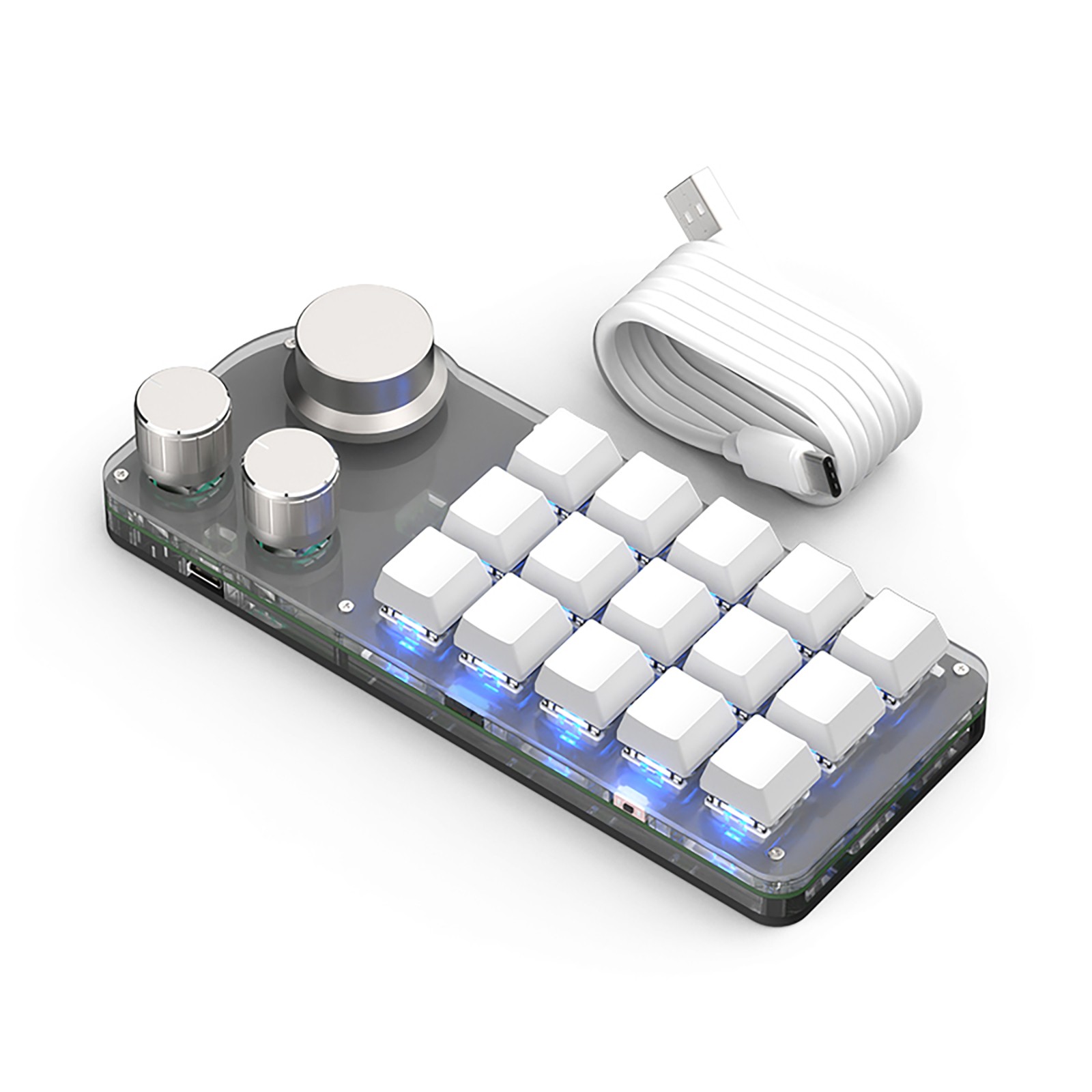 Custom Knob Keyboard Office Mini Quick Mechanical Hot Swap Keyboard LED RGBLight