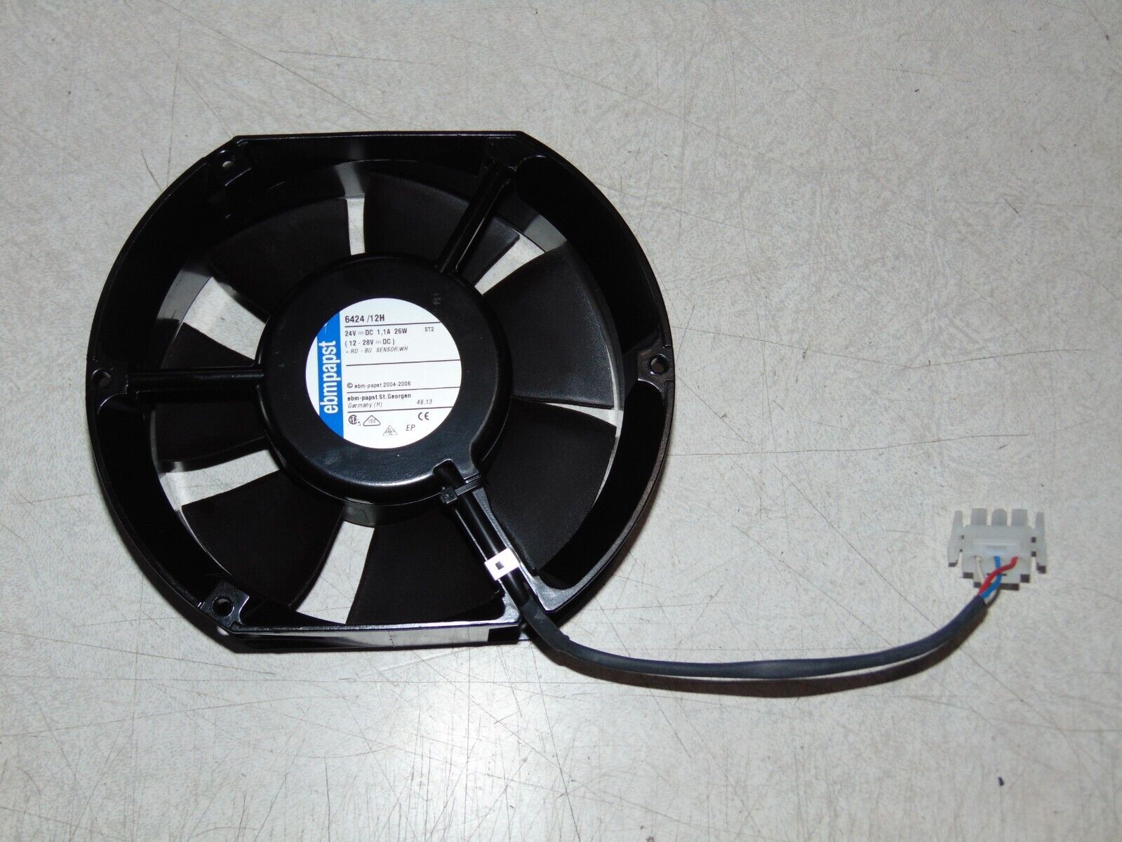 EBM Papst DC Axial Cooling Fan 12-24 Volt 26W 241 CFM 12v 24v  172mm L x 150mm H