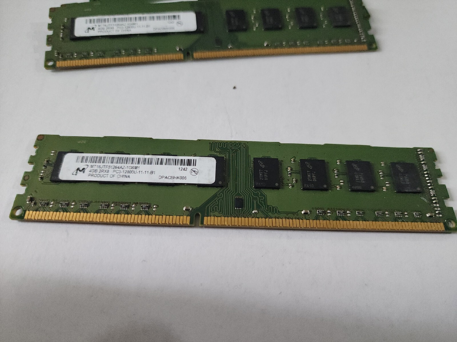 Micron MT16JTF51264AZ-1G6M1 4GB ( 2RX8) ( 1RX8) PC3-12800U-11-11-B1