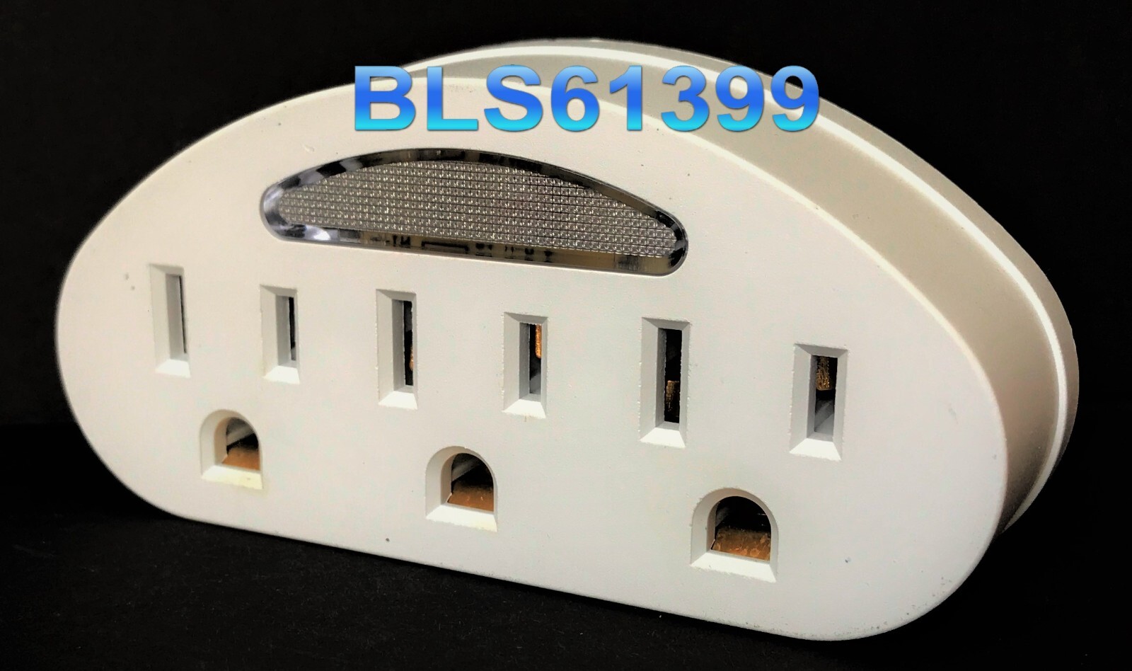 Electric Outlet 3-Way Sensor LED Power Splitter AC Wall Plug Electrical Adapter
