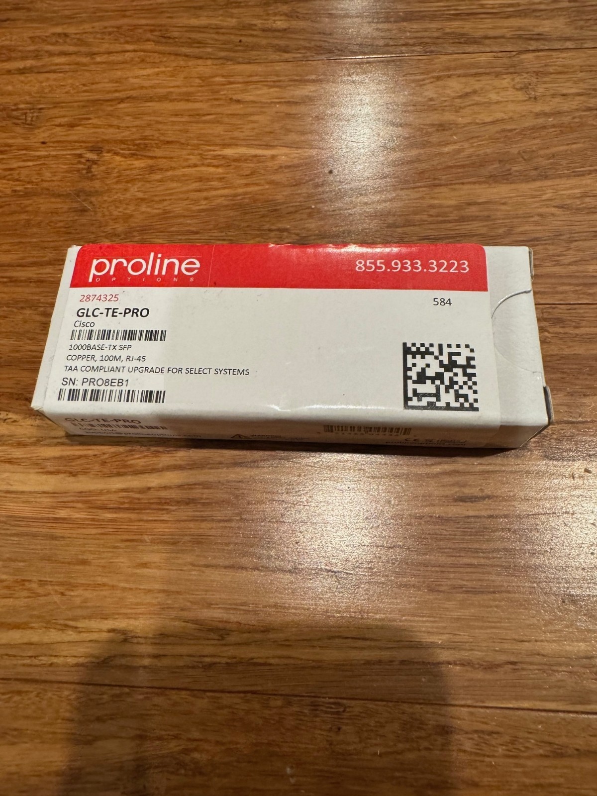 NEW *** Cisco GLC-TE-PRO 1000BASE-TX SFP Transceiver Module 2874325 ***