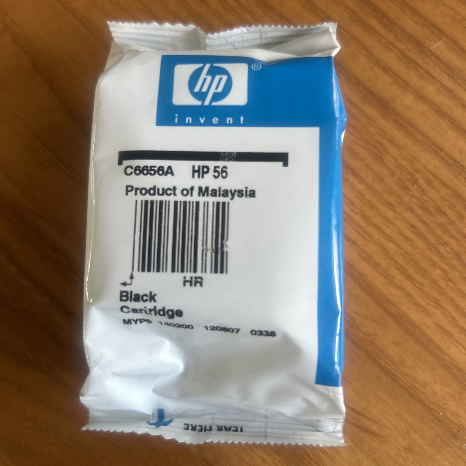 HP 56 Black Ink Cartridge - Genuine OEM - C6656AN
