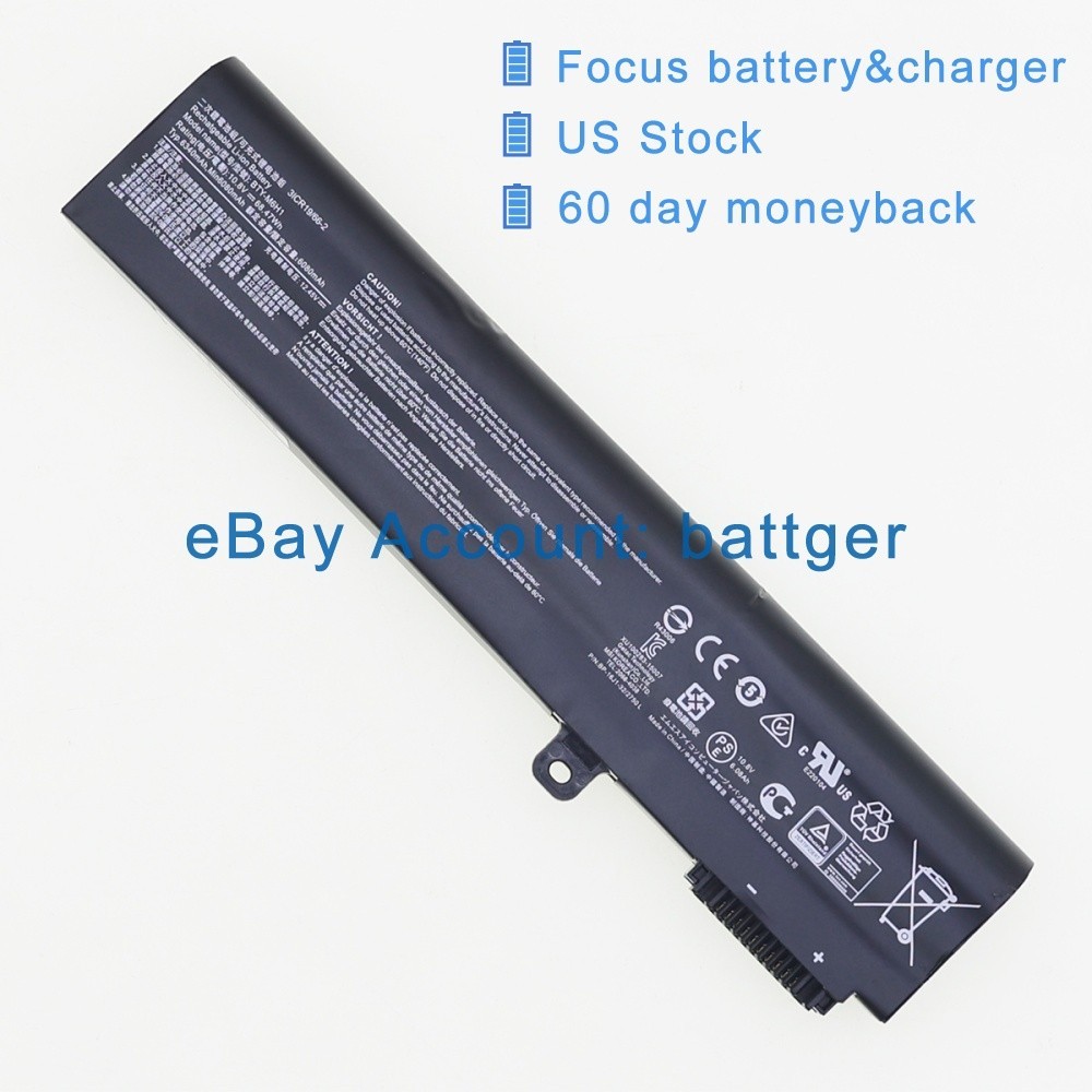 6-cell Genuine BTY-M6H1 battery for MSI GE75 GP75 GL63 GP62 GL65 GL75 GP63