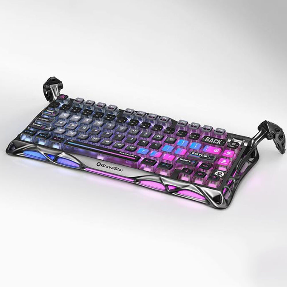 Gravastar K1Pro 75% Wireless Mechanical  Gaming Keyboard - Cyberpunk Edition