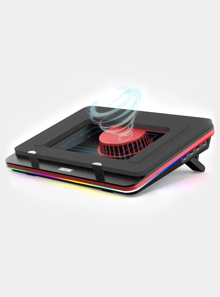 IETS GT500v2 Laptop Cooler Stand RGB 5000RPM 13" to 18" PC Laptop USB Hub