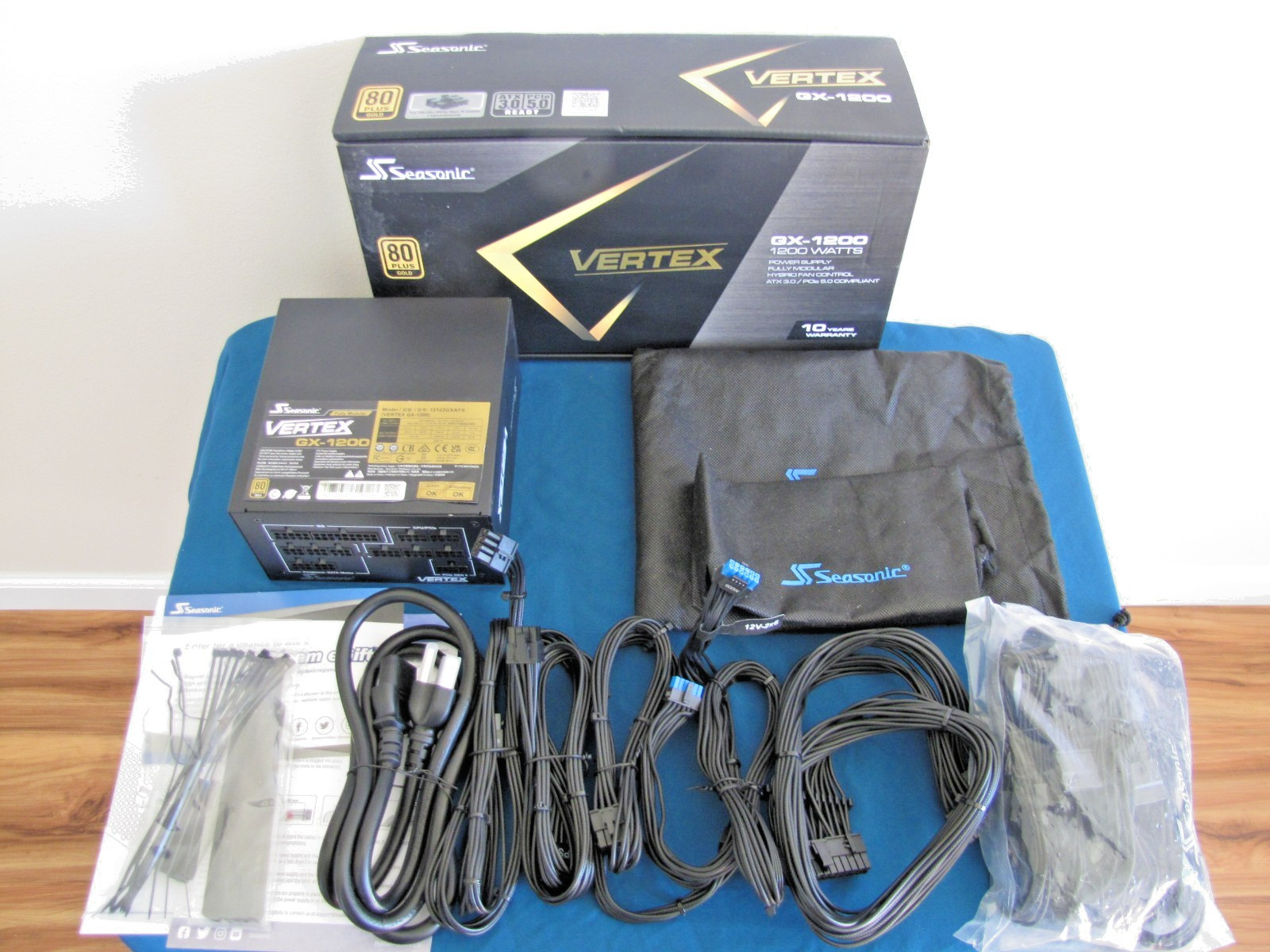 Seasonic Vertex GX-1200 1200W 80+ Gold ATX Power Supply - Fully Modular