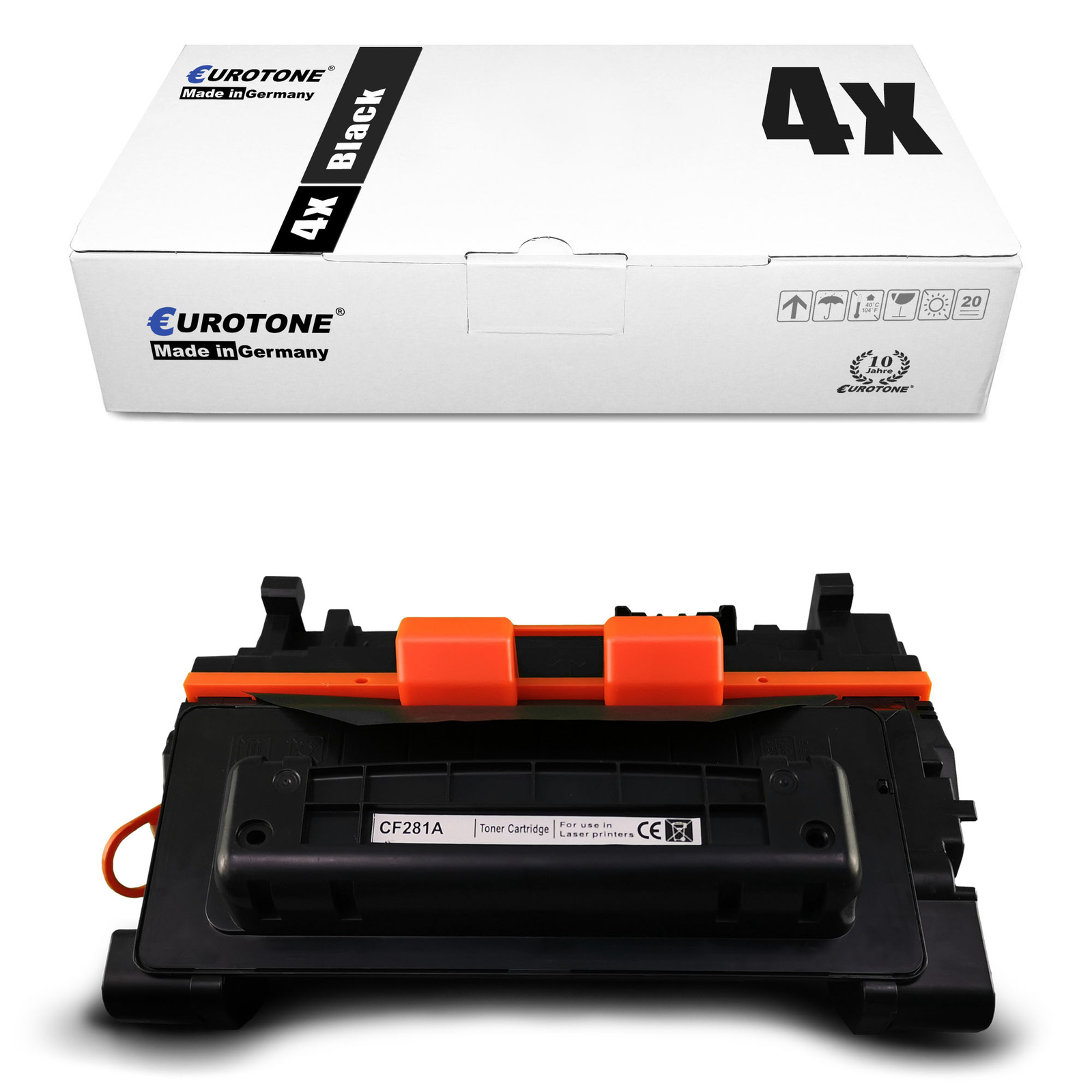 4x Eurotone Eco Cartridge XXL F HP Laserjet Enterprise M-606-dn M-630-hm M-606-x