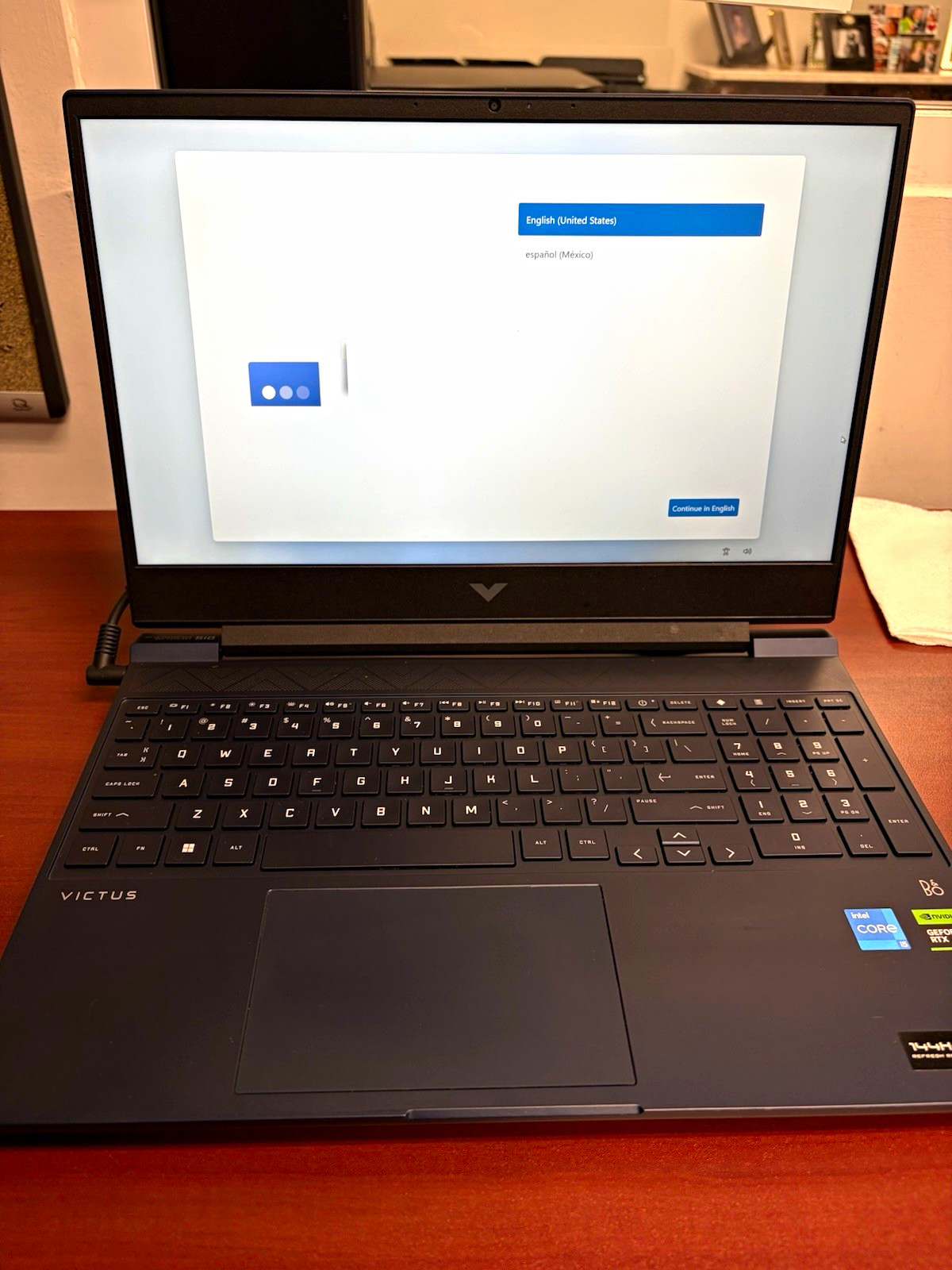 HP Victus 15-fb1093dx 15.6" i5 RTX 144Hz FHD 8GB 512GB SSD Win11 Blue