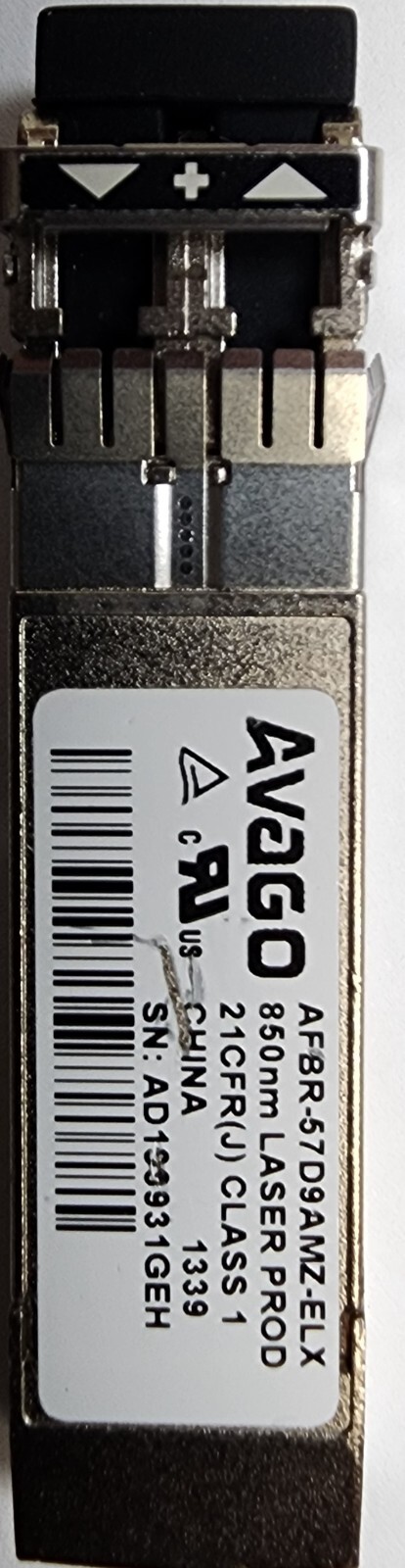 Avago AFBR-57D9AMZ-ELX 8GB 850nm SW Fiber Channel SFP Transceiver