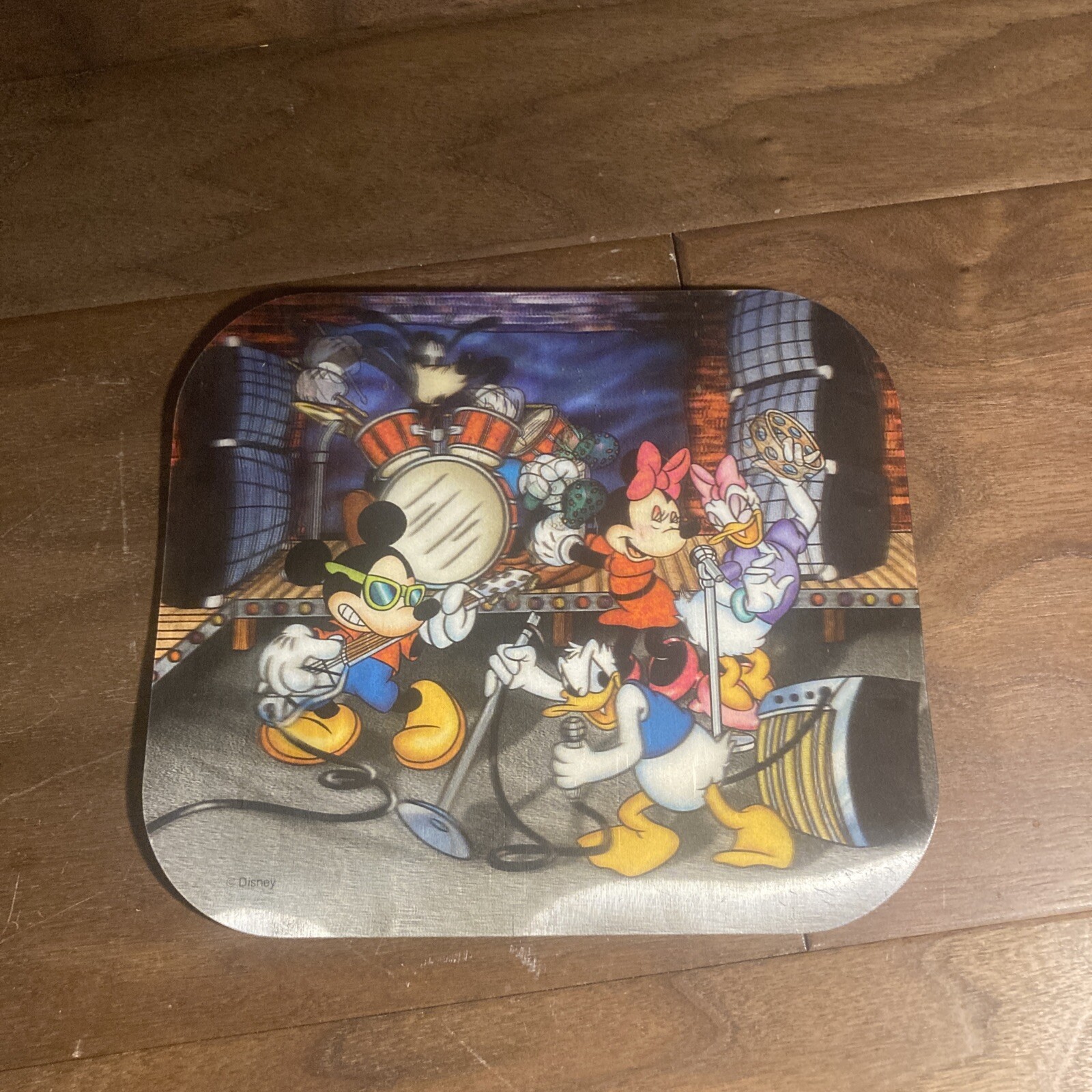 Vintage Holographic 3D Rock N Roll Disney Mickey & Friends Computer Mouse Pad