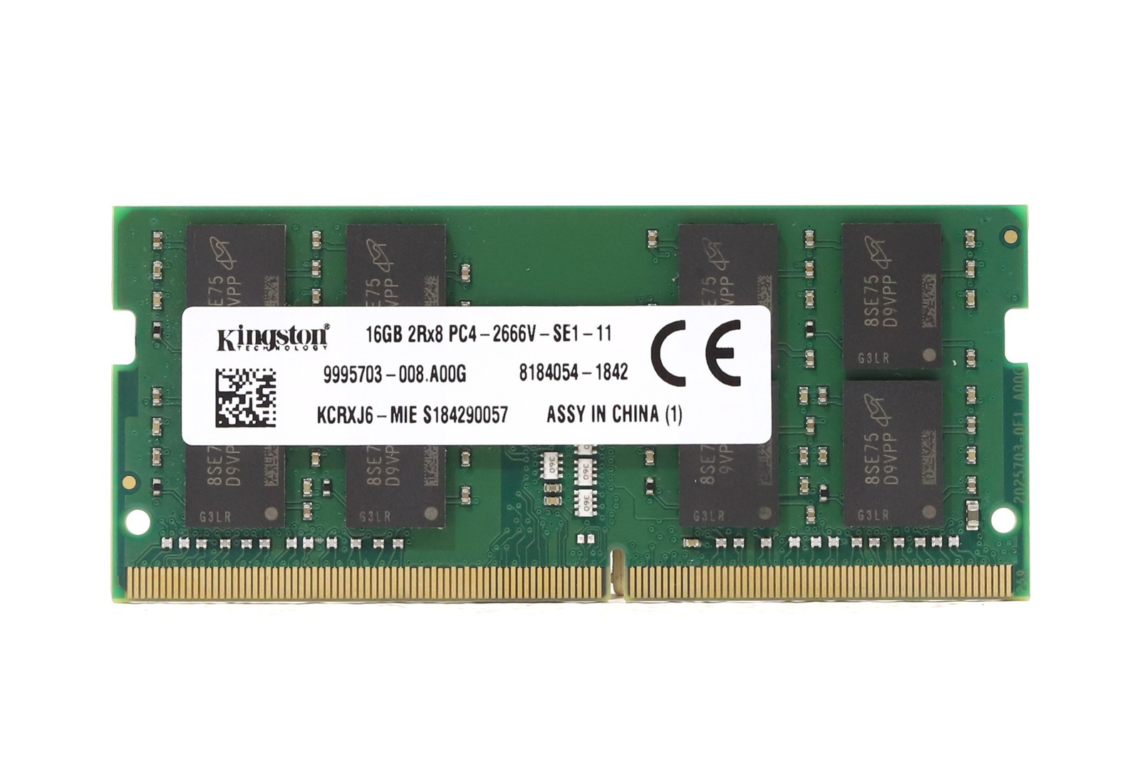 Kingston 16GB 2Rx8 PC4-2666V-SE1-11 Laptop Memory P/N: 9995703-008.A00G Tested
