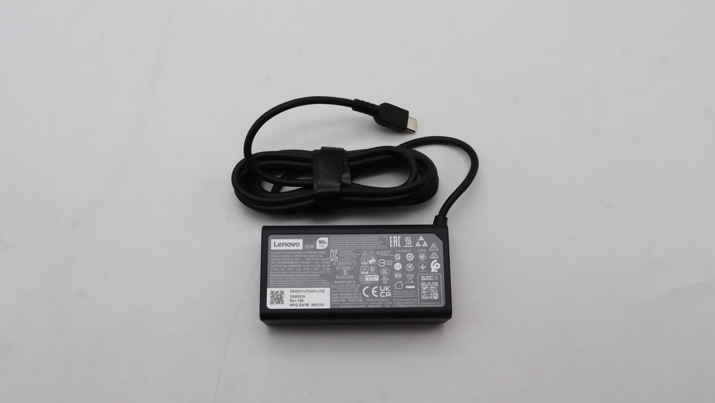 Replacement Part: Lenovo W128159047 FRU5A11J62092 65W USB-C power adapter for dev ~E~