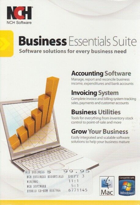 Software for Business PC MAC CD accounting invoicing utilities POS timesheet +