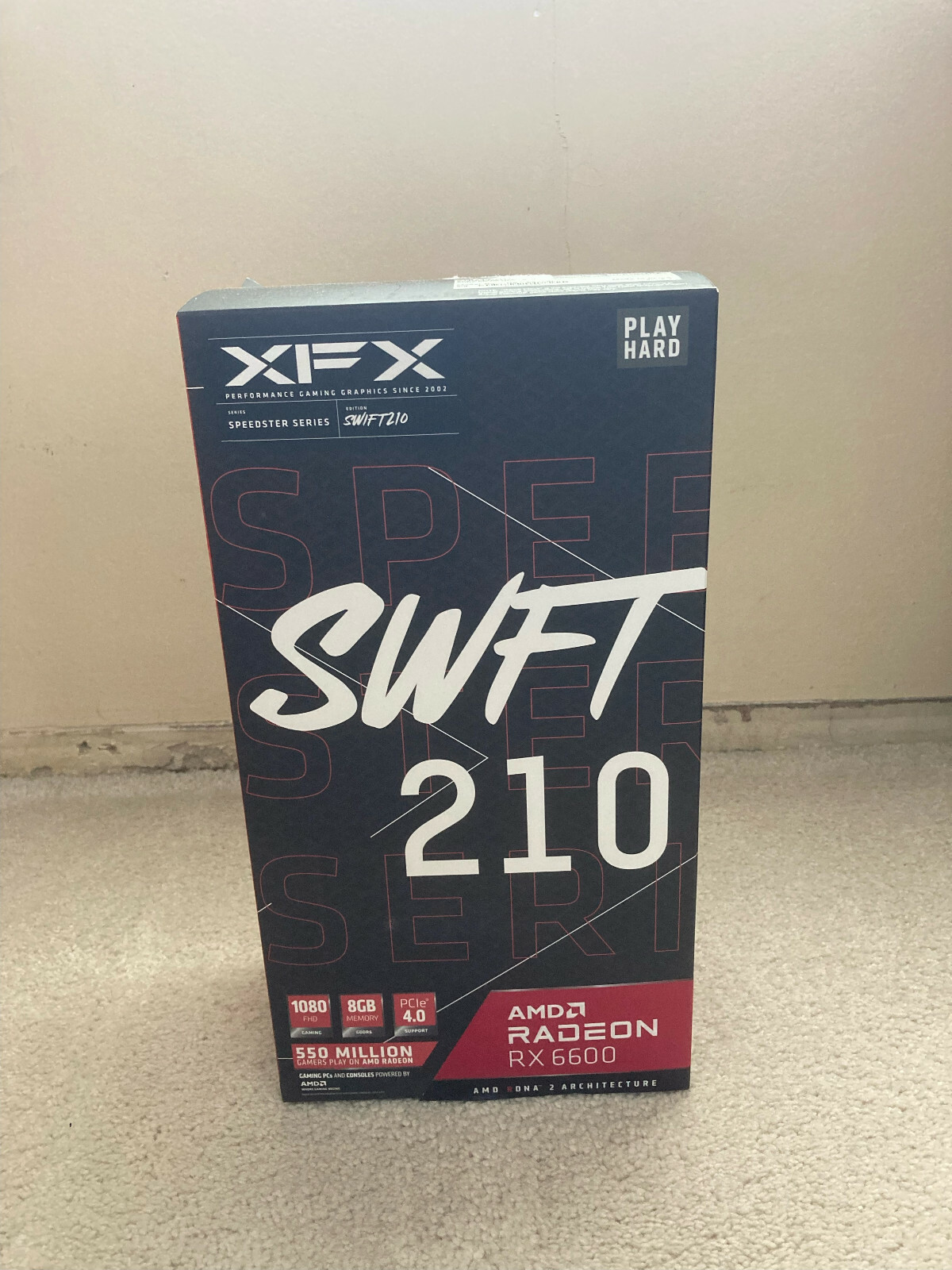 XFX Speedster SWFT 210 AMD Radeon RX 6600 Core Gaming 8GB GDDR6 Graphics Card